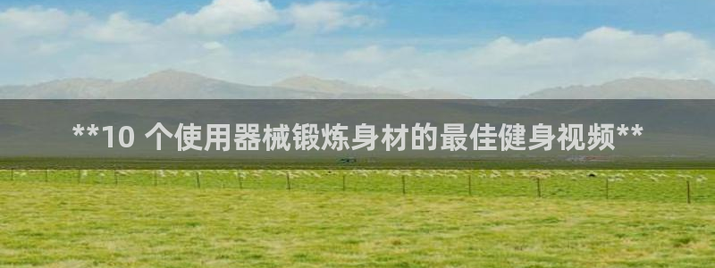 z6尊龙凯时：**10 个使用器械锻炼身材的最佳健身