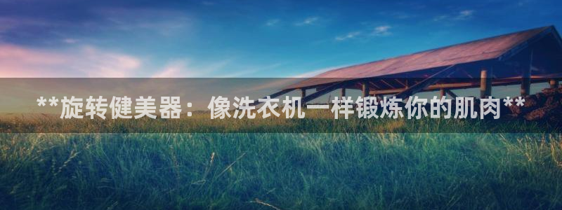 尊龙凯时官网网址：**旋转健美器：像洗衣机一样锻炼你
