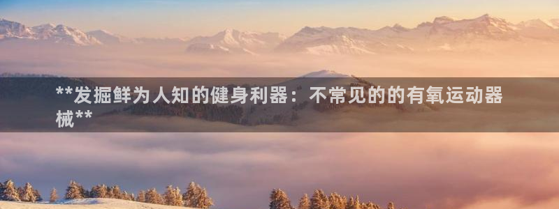 ZL尊龙凯时集团：**发掘鲜为人知的健身利器：不常见