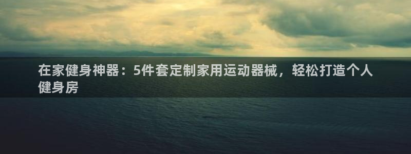 尊龙凯时官网首页：在家健身神器：5件套定制家用运动器械，轻松