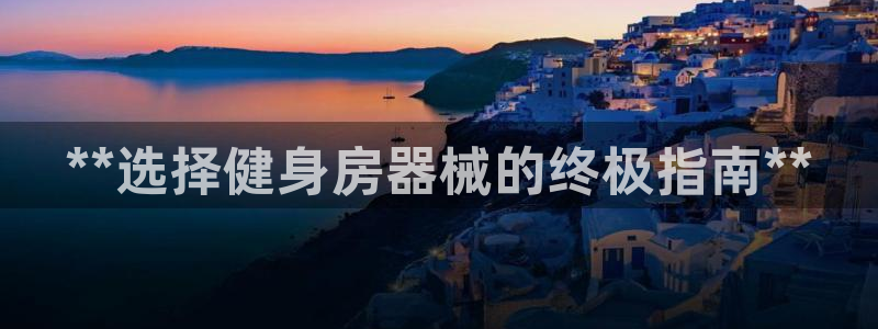 尊龙 中国：**选择健身房器械的终极指南**