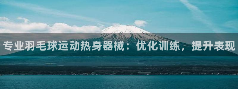 凯时平台登录：专业羽毛球运动热身器械：优化训练，提升